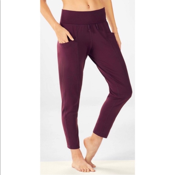 Fabletics Pants - NWT Fabletics Burgundy Maj Pant ll Size Large